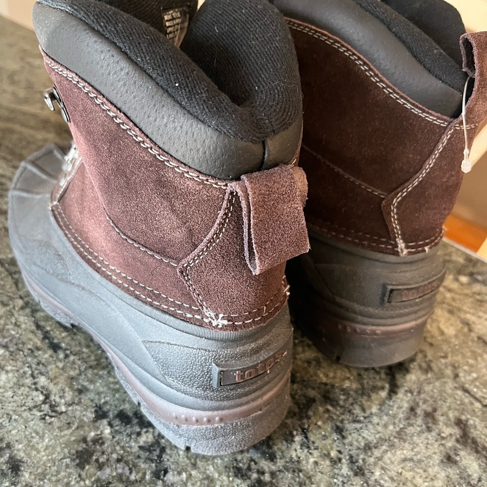Totes men’s waterproof weather boots   NWT - Picture 2 of 5